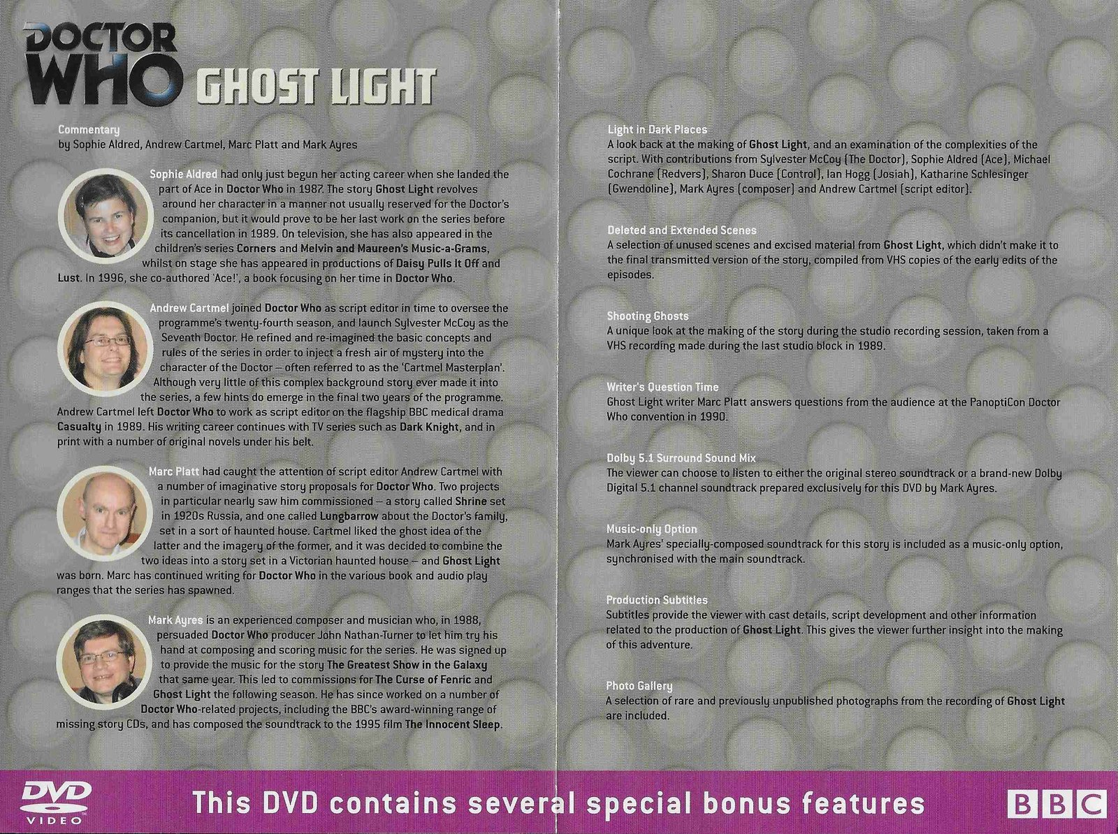 Inserts from BBCDVD 1352